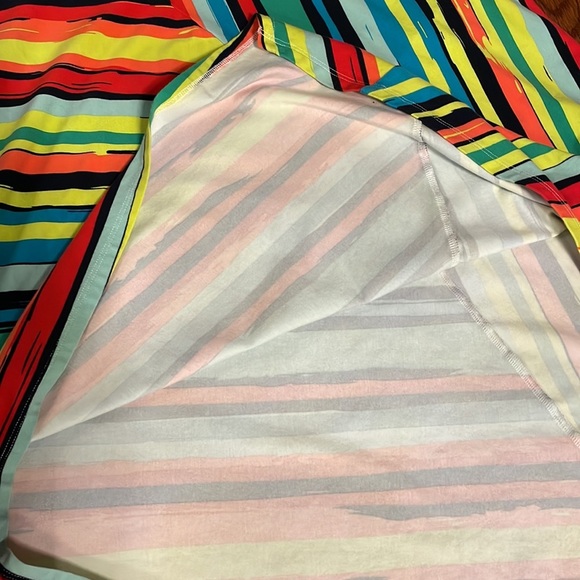 SOFT SURROUNDING women’s multi S/S striped stretch casual dress A line boho XS - Picture 9 of 9